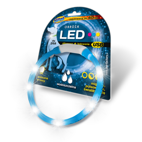 Hilton_obroza_silikonowa_led_niebieska_dla_psa|Hilton_obroza_silikonowa_led_zielona_dla_psa|Hilton_obroza_silikonowa dla psa