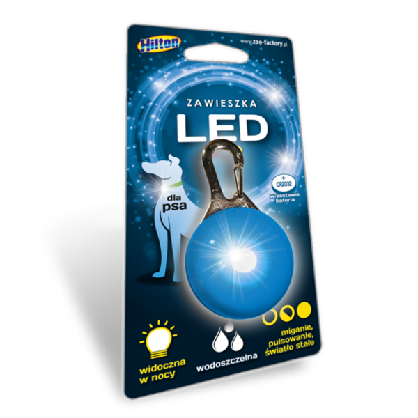 Hilton zawieszka_led_zielona_dla_psa|Hilton_zawieszka_led_czerwona_dla_psa|Hilton_zawieszka_led_niebieska_dla_psa