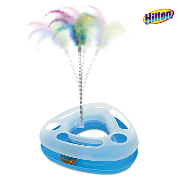 Hilton push and play niebieska zabawka dla kota|Hilton push and play zabawka dla kota||Hilton push and play różowa zabawka dla kota