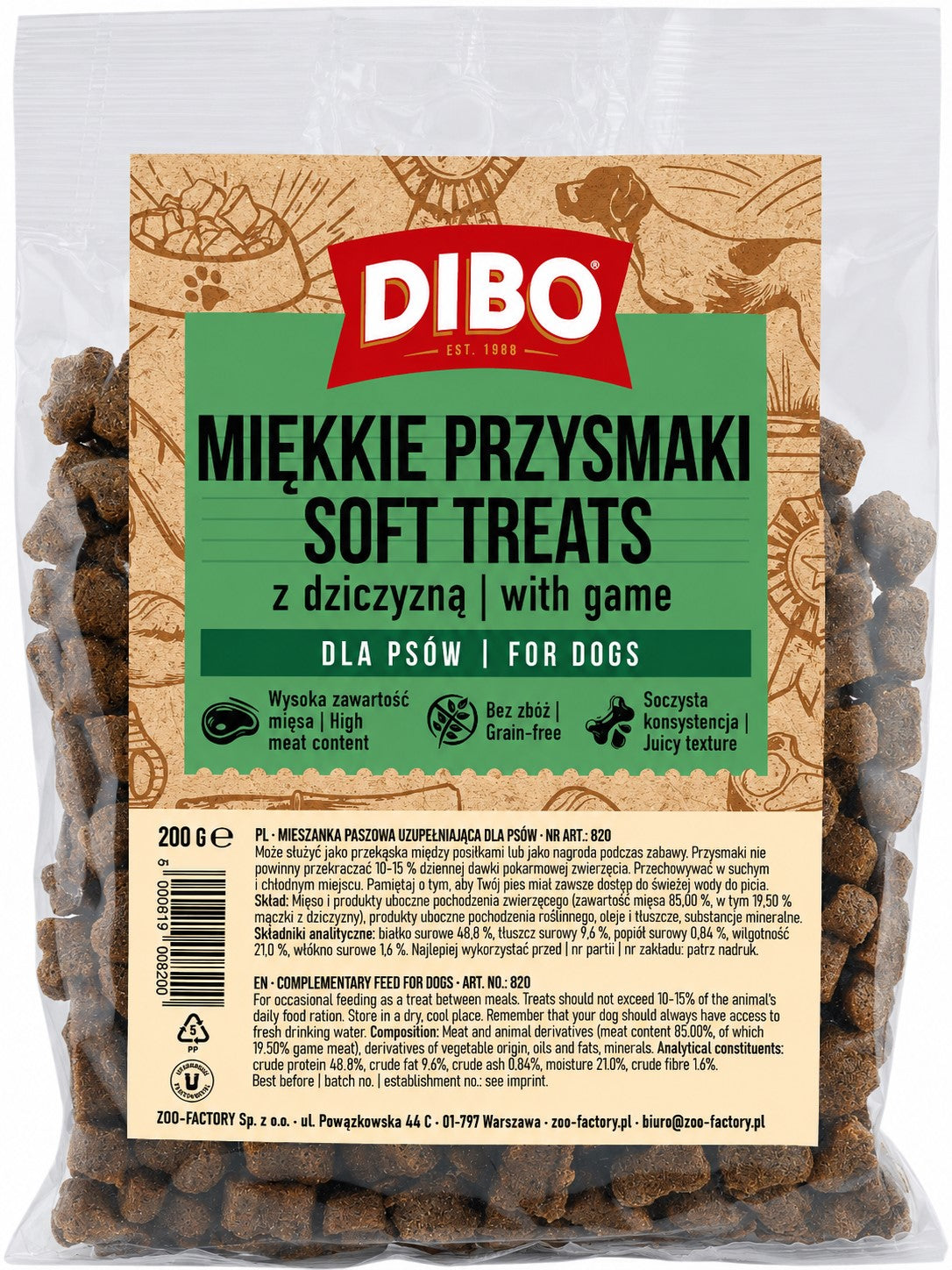 HILTON FREEZE-DRIED DUCK AND PEAR 50G DOG TREAT