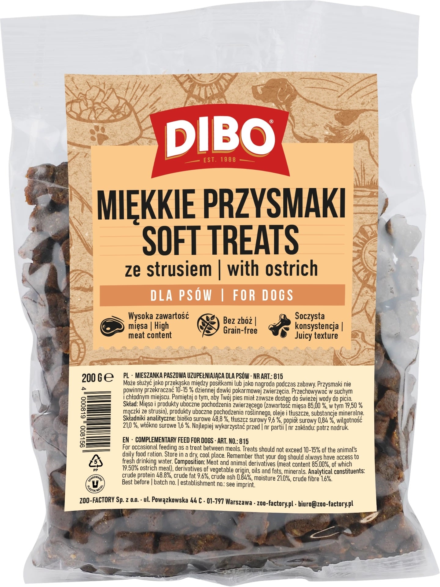 HILTON FREEZE-DRIED DUCK AND PEAR 50G DOG TREAT