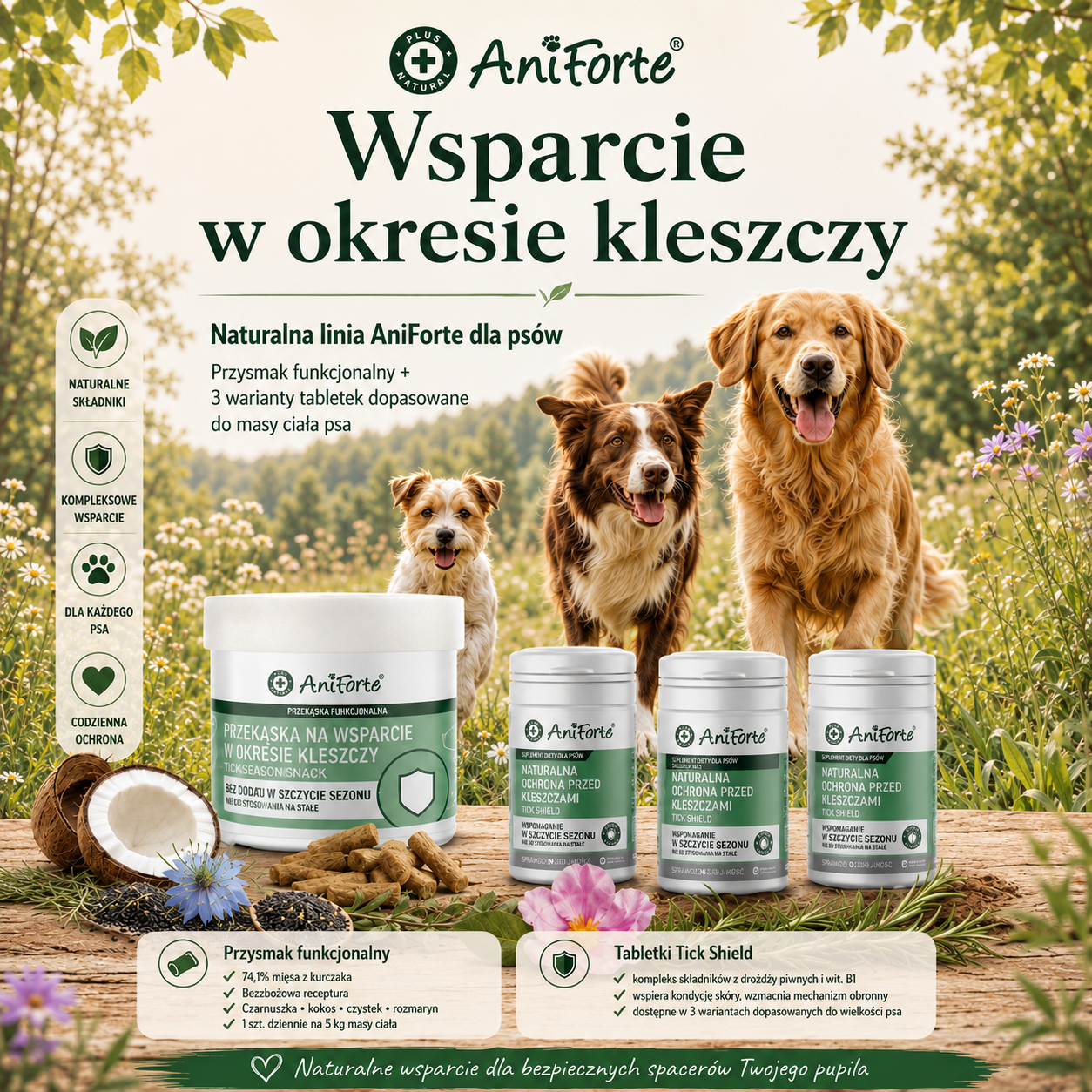 AniForte - kompleksowe wsparcie w okresie kleszczy