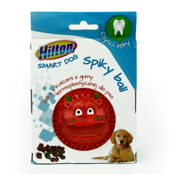 Hilton spiky ball piłka dla psa czerwona|Hilton spiky ball piłka dla psa różowa||