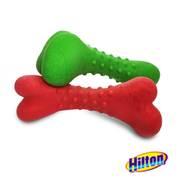 Hilton dental bone zabawka dla psa|Hilton dental bone zabawka dla psa zielona|Hilton dental bone zabawka dla psa czerwona