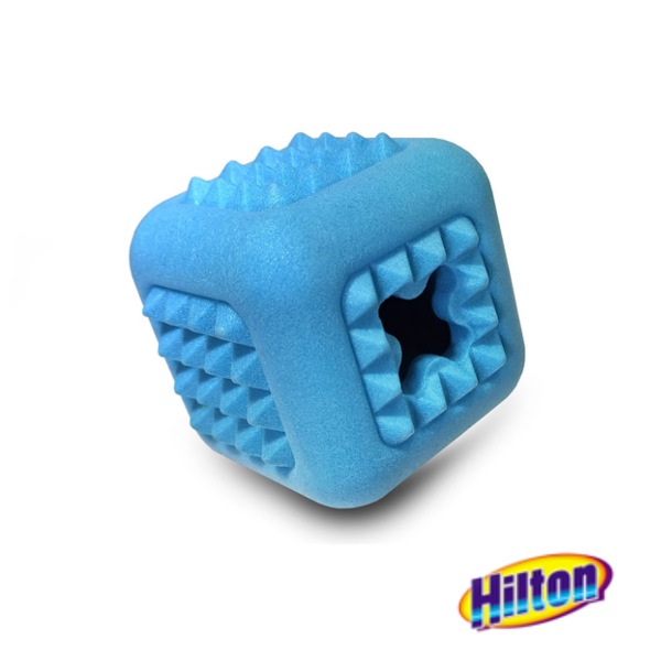 Hilton dental cube zabawka dla psa|Hilton dental cube zabawka dla psa niebieska|