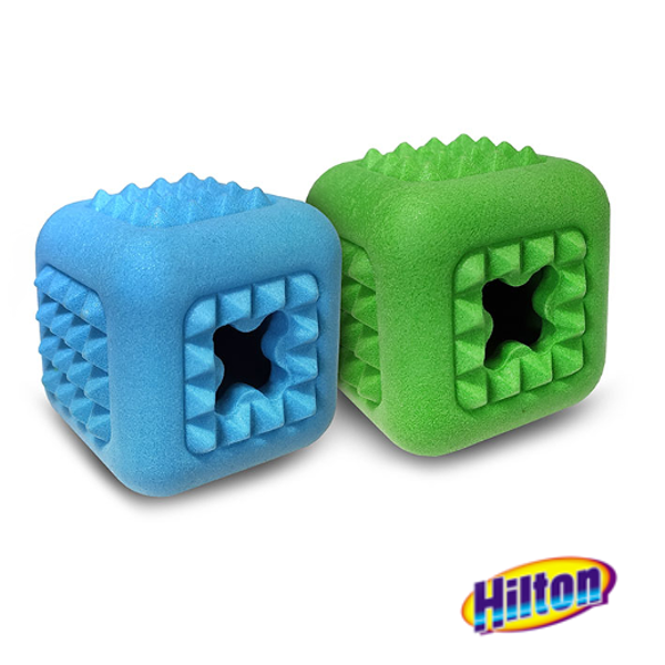 Hilton dental cube zabawka dla psa|Hilton dental cube zabawka dla psa niebieska|