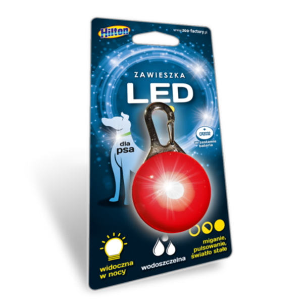 Hilton zawieszka_led_zielona_dla_psa|Hilton_zawieszka_led_czerwona_dla_psa|Hilton_zawieszka_led_niebieska_dla_psa