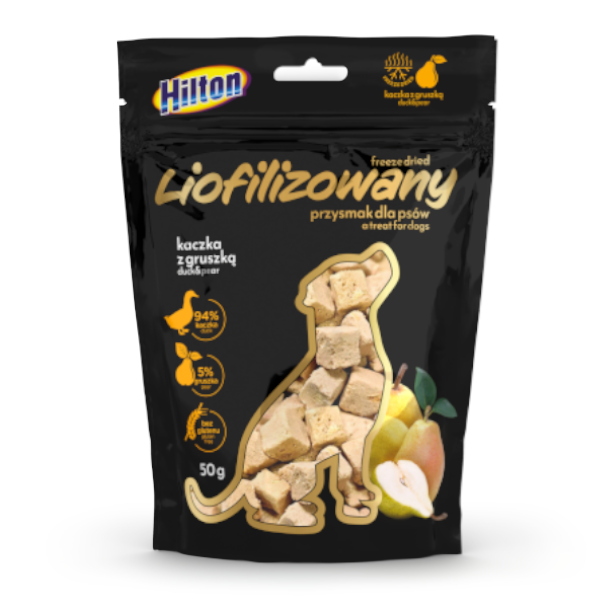 HILTON FREEZE-DRIED DUCK AND PEAR 50G DOG TREAT
