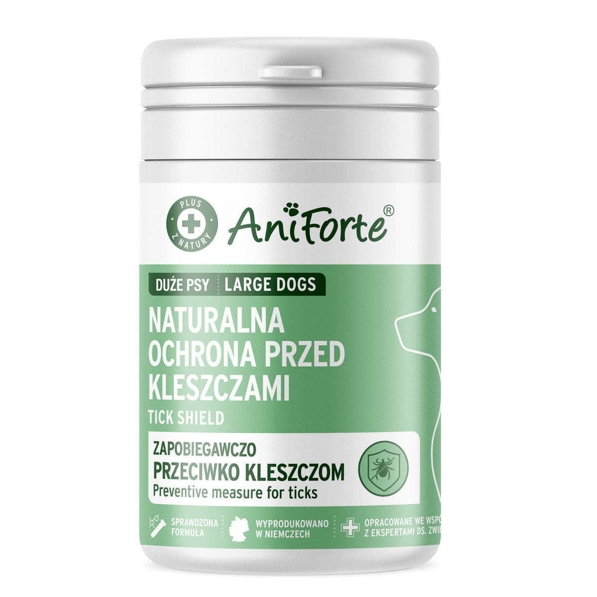 AniForte® - NATURALNA OCHRONA PRZED KLESZCZAMI - KAPSUŁKI DLA DUŻYCH PSÓW (35-50 kg)