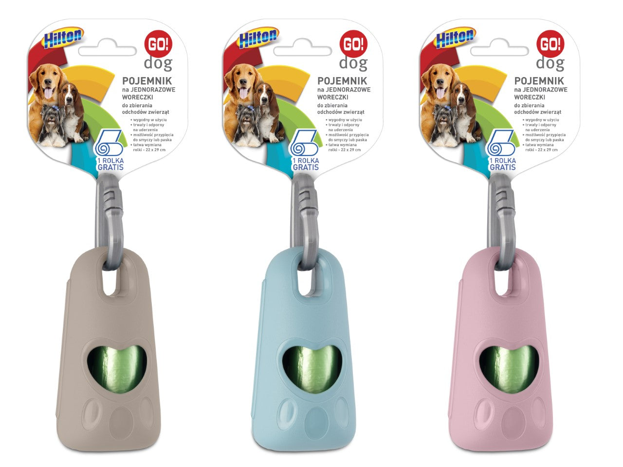 HILTON DISPENSER FOR DISPOSABLE PET WASTE BAGS