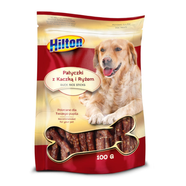 HILTON DUCK RICE STICK - PATYCZKI Z KACZKĄ I RYŻEM 100G