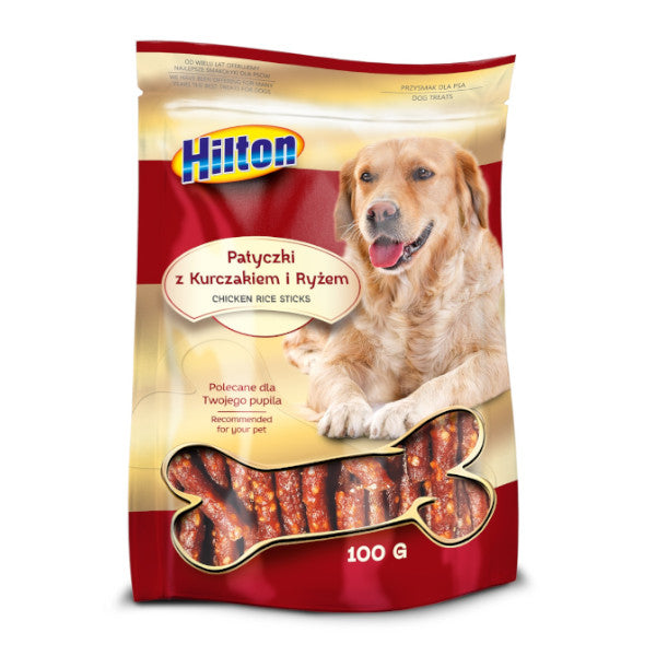 HILTON CHICKEN RICE STICK - PATYCZKI Z KURCZAKIEM I RYŻEM 100G
