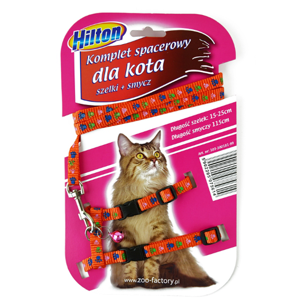 Hilton walking set for the cat red