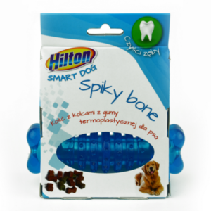 Hilton spiky bone for dog blue