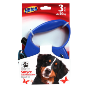 hilton-basic-1-automatic-cord-leash-blue-for-dog