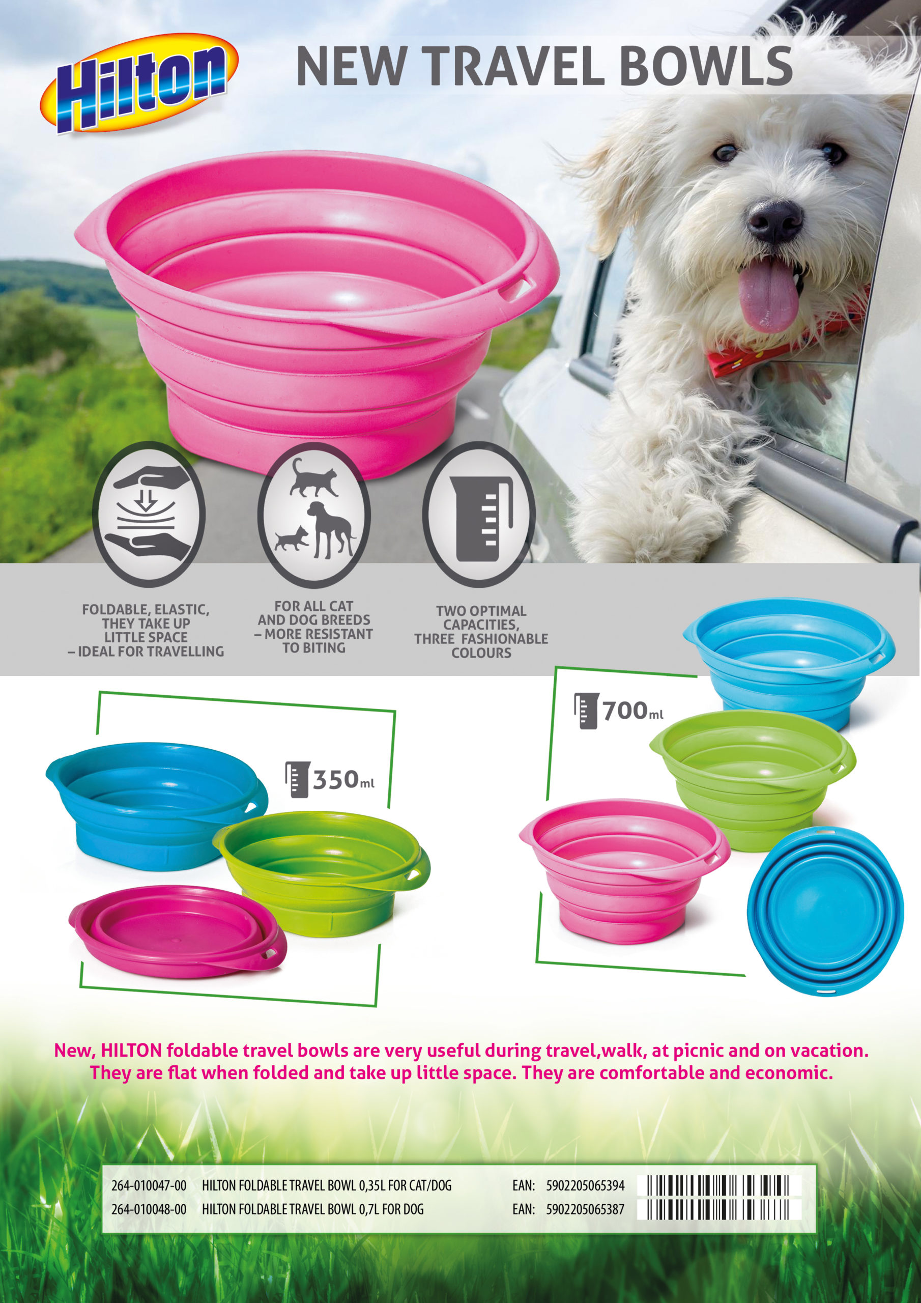 travel bowls for cat and dog