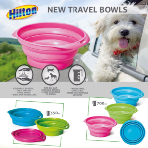 HILTON TRAVEL BOWLS FOR DOG AND CAT