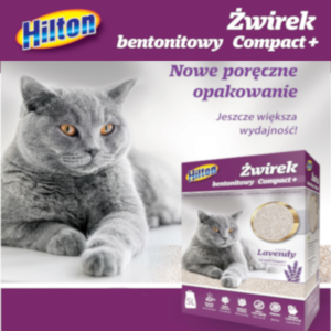 HILTON COMPACT+ LAWENDA – żwir bentonitowy dla kota